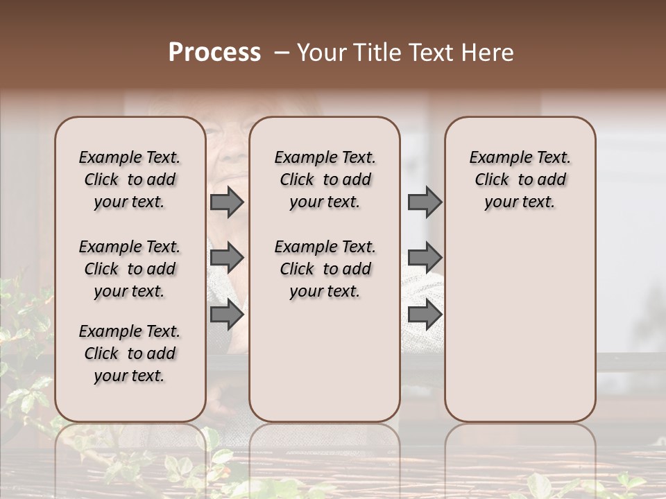 Portrait Daydream Mature PowerPoint Template