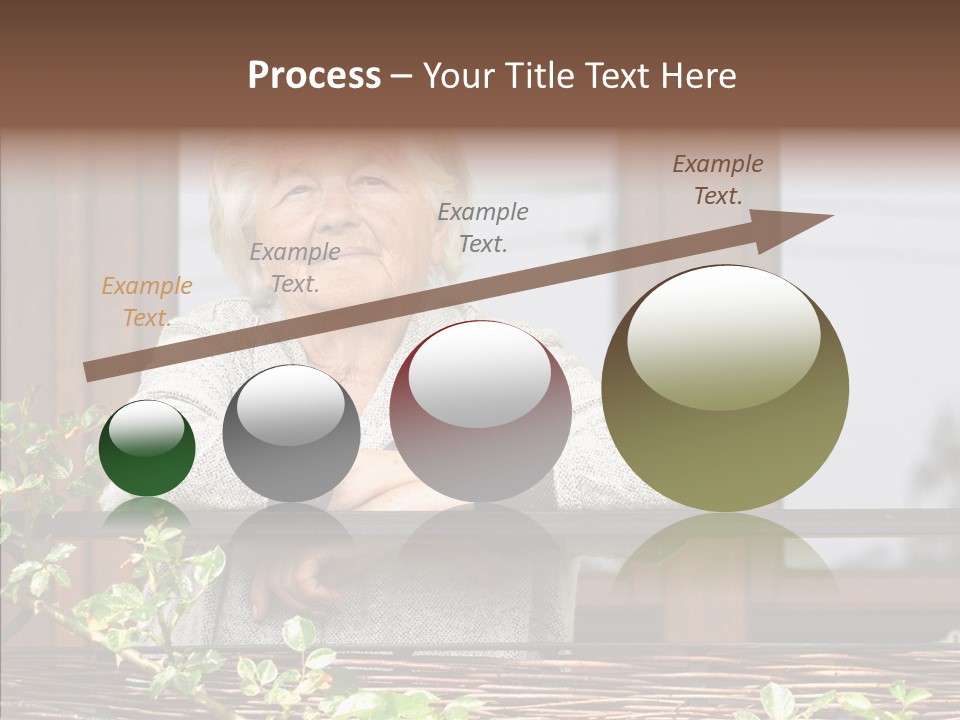 Portrait Daydream Mature PowerPoint Template