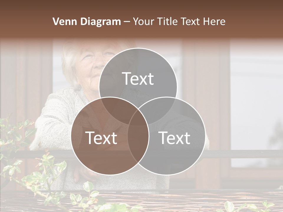 Portrait Daydream Mature PowerPoint Template