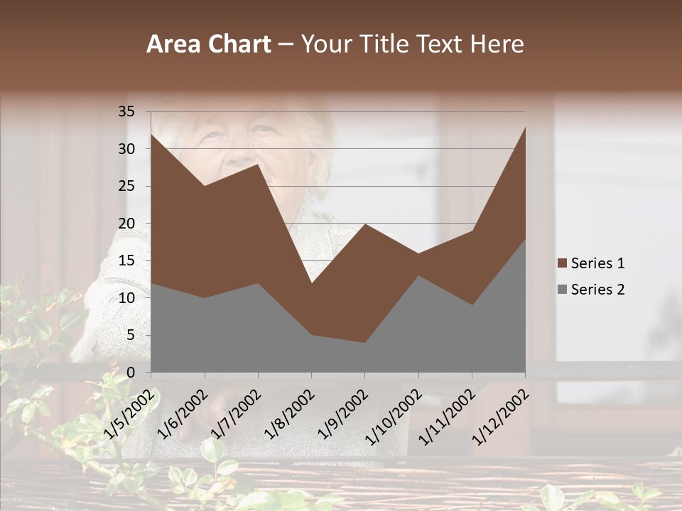 Portrait Daydream Mature PowerPoint Template