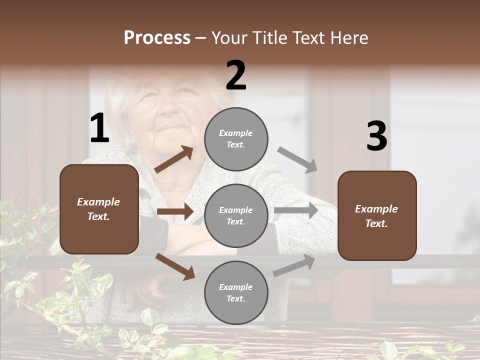 Portrait Daydream Mature PowerPoint Template