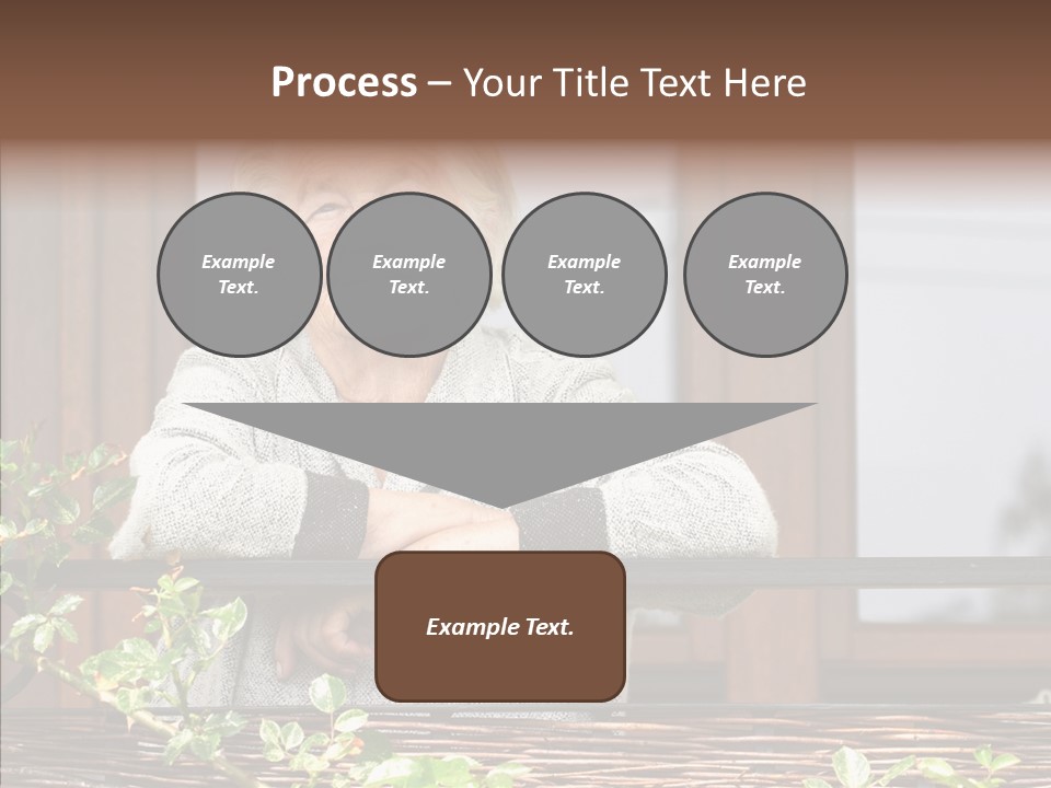 Portrait Daydream Mature PowerPoint Template