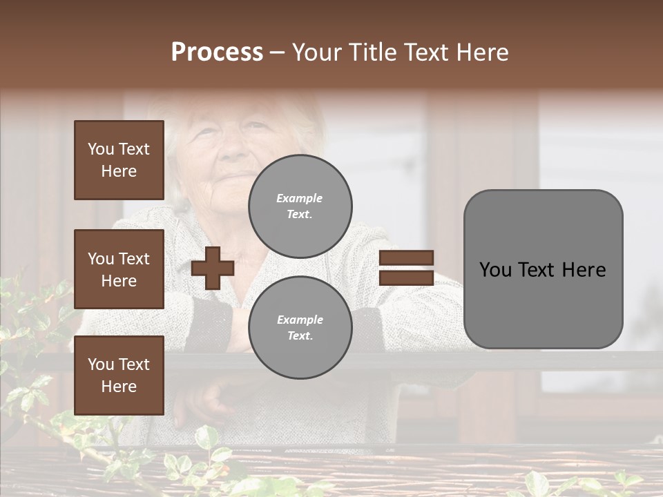 Portrait Daydream Mature PowerPoint Template