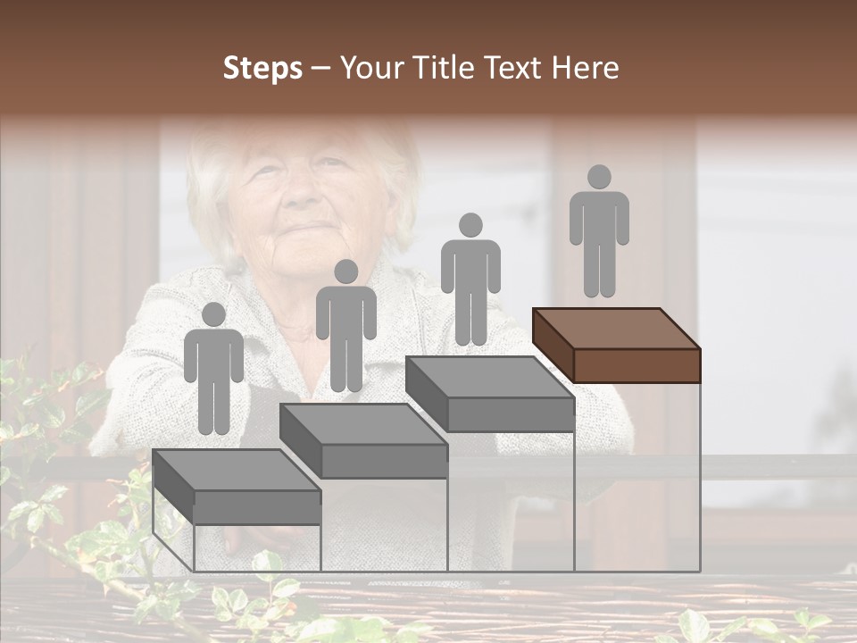 Portrait Daydream Mature PowerPoint Template