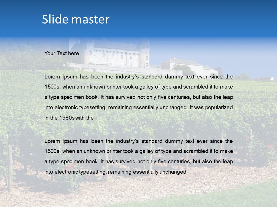 Rose Rully France PowerPoint Template