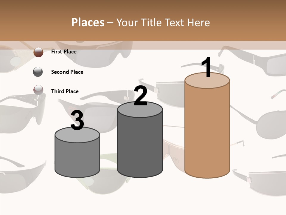 Optics Eye Glasses Pince Nez PowerPoint Template