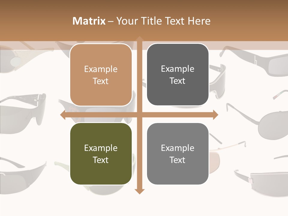 Optics Eye Glasses Pince Nez PowerPoint Template