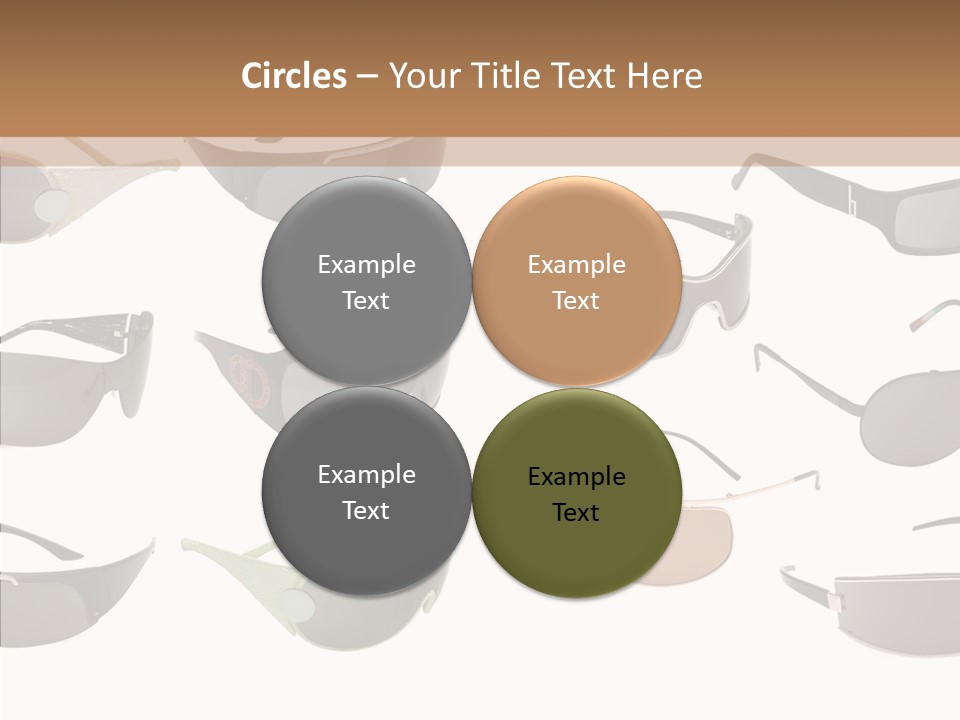 Optics Eye Glasses Pince Nez PowerPoint Template