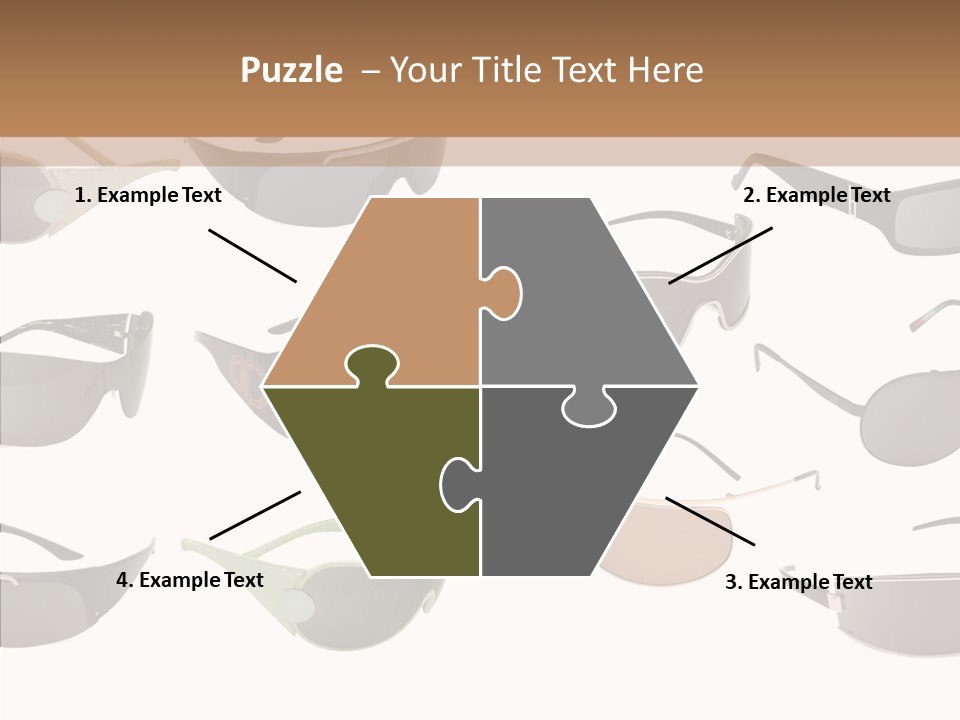 Optics Eye Glasses Pince Nez PowerPoint Template