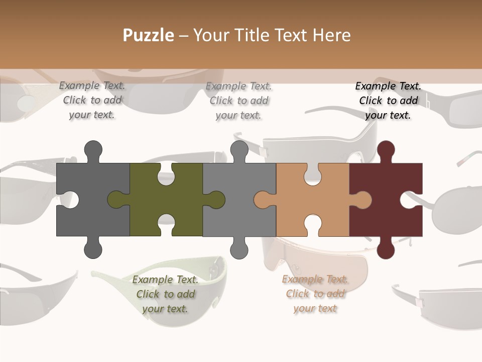 Optics Eye Glasses Pince Nez PowerPoint Template