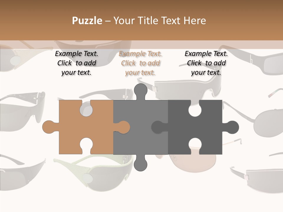 Optics Eye Glasses Pince Nez PowerPoint Template