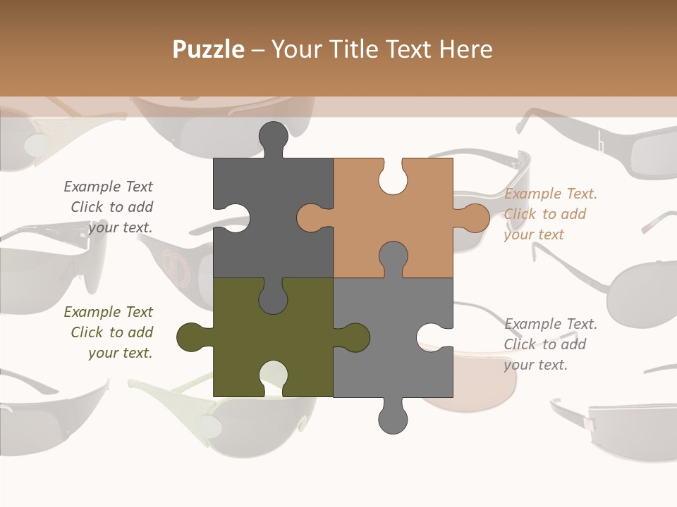 Optics Eye Glasses Pince Nez PowerPoint Template