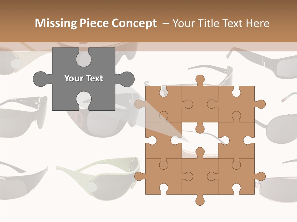 Optics Eye Glasses Pince Nez PowerPoint Template