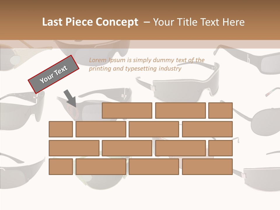 Optics Eye Glasses Pince Nez PowerPoint Template