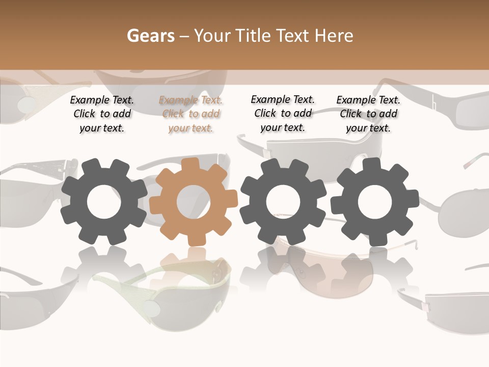 Optics Eye Glasses Pince Nez PowerPoint Template