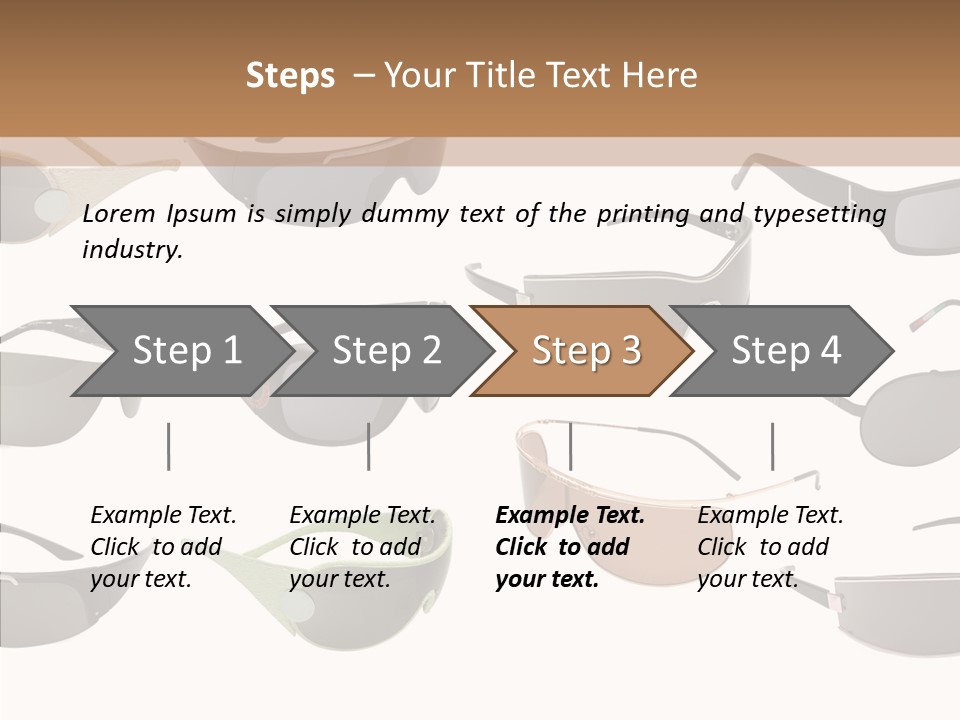 Optics Eye Glasses Pince Nez PowerPoint Template