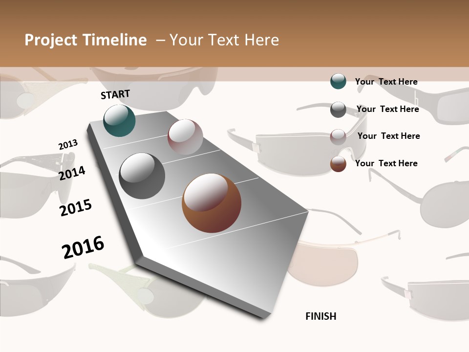 Optics Eye Glasses Pince Nez PowerPoint Template