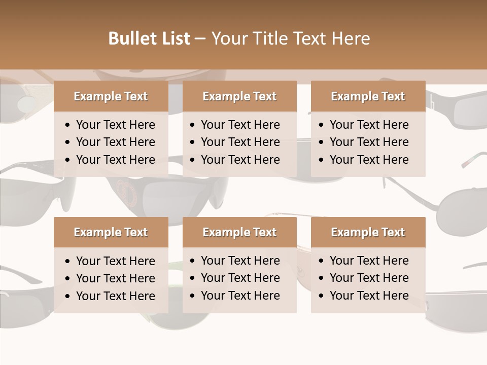 Optics Eye Glasses Pince Nez PowerPoint Template