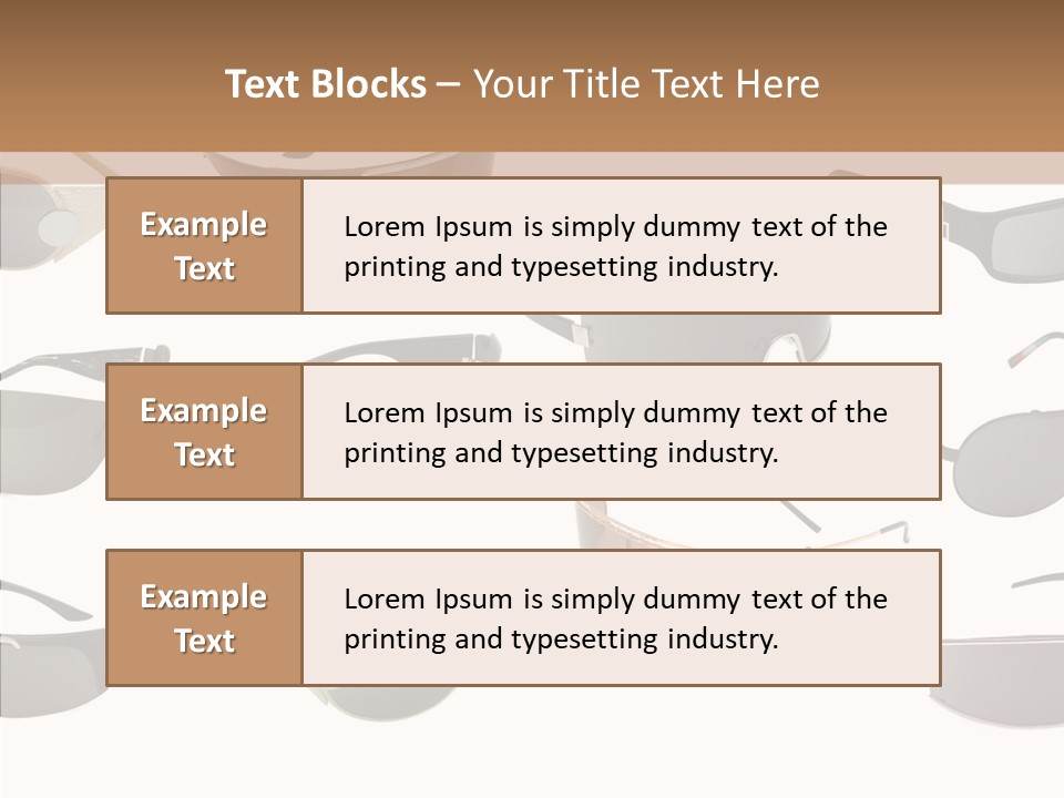 Optics Eye Glasses Pince Nez PowerPoint Template