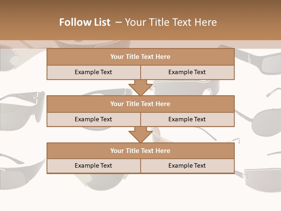 Optics Eye Glasses Pince Nez PowerPoint Template