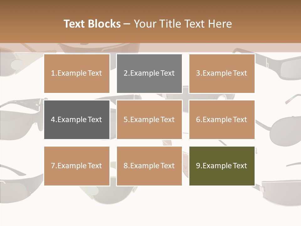 Optics Eye Glasses Pince Nez PowerPoint Template
