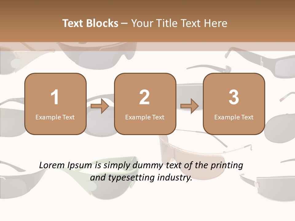 Optics Eye Glasses Pince Nez PowerPoint Template
