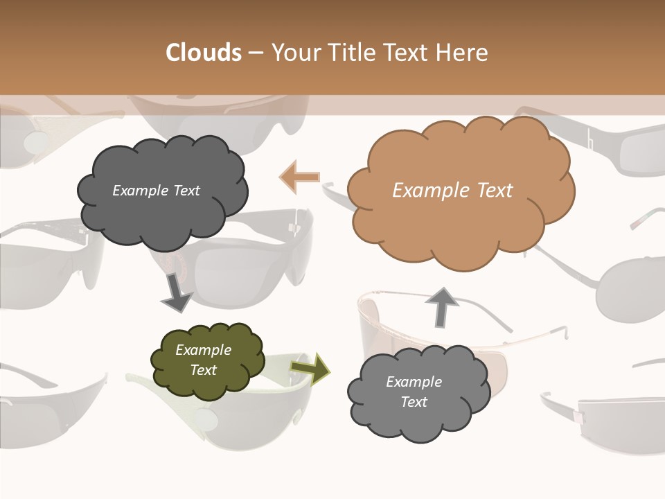 Optics Eye Glasses Pince Nez PowerPoint Template