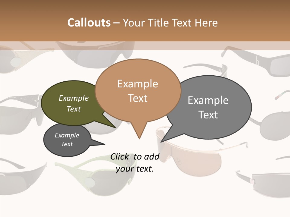 Optics Eye Glasses Pince Nez PowerPoint Template