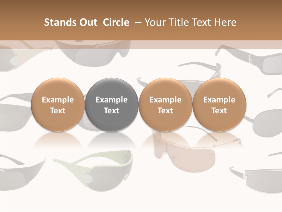 Optics Eye Glasses Pince Nez PowerPoint Template