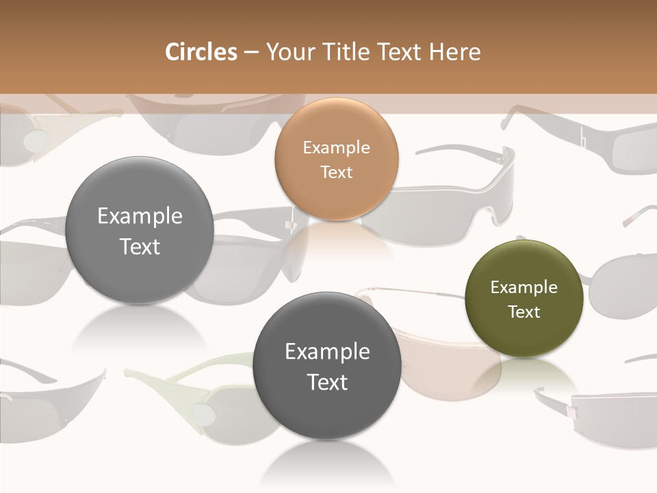 Optics Eye Glasses Pince Nez PowerPoint Template