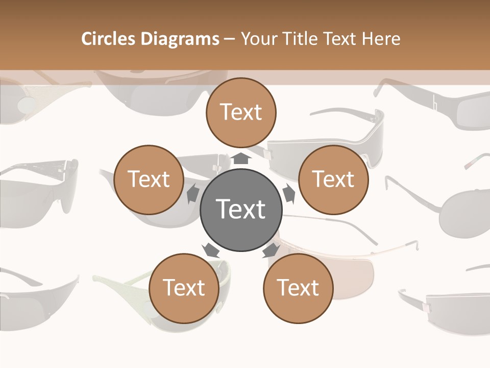 Optics Eye Glasses Pince Nez PowerPoint Template