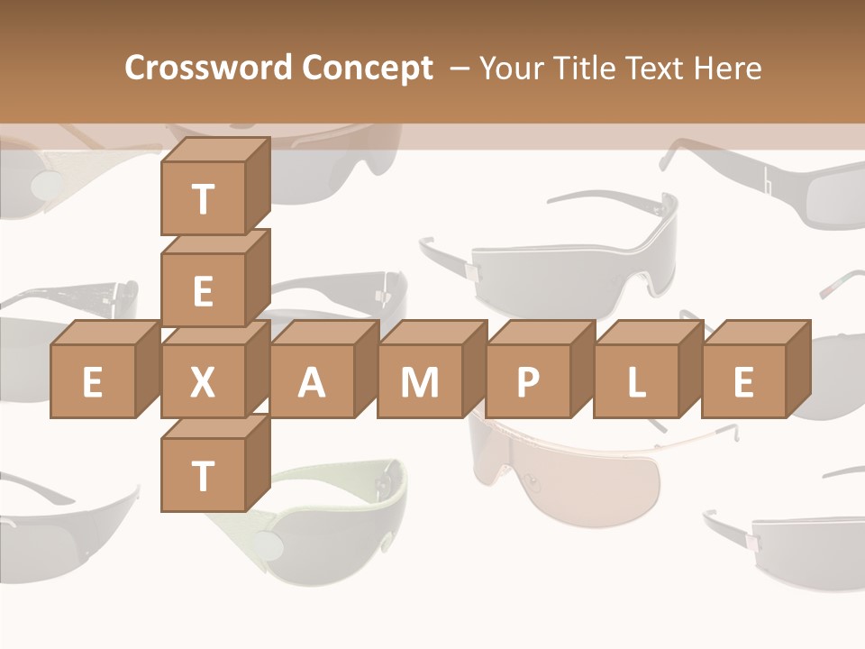 Optics Eye Glasses Pince Nez PowerPoint Template