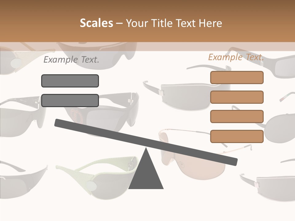 Optics Eye Glasses Pince Nez PowerPoint Template