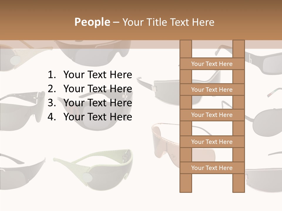 Optics Eye Glasses Pince Nez PowerPoint Template