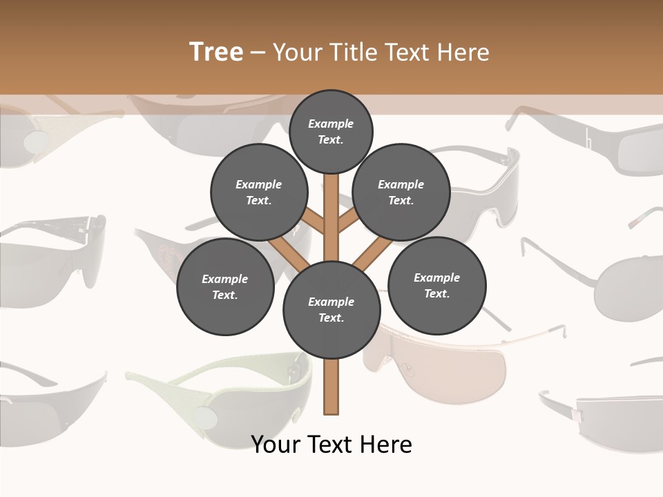 Optics Eye Glasses Pince Nez PowerPoint Template