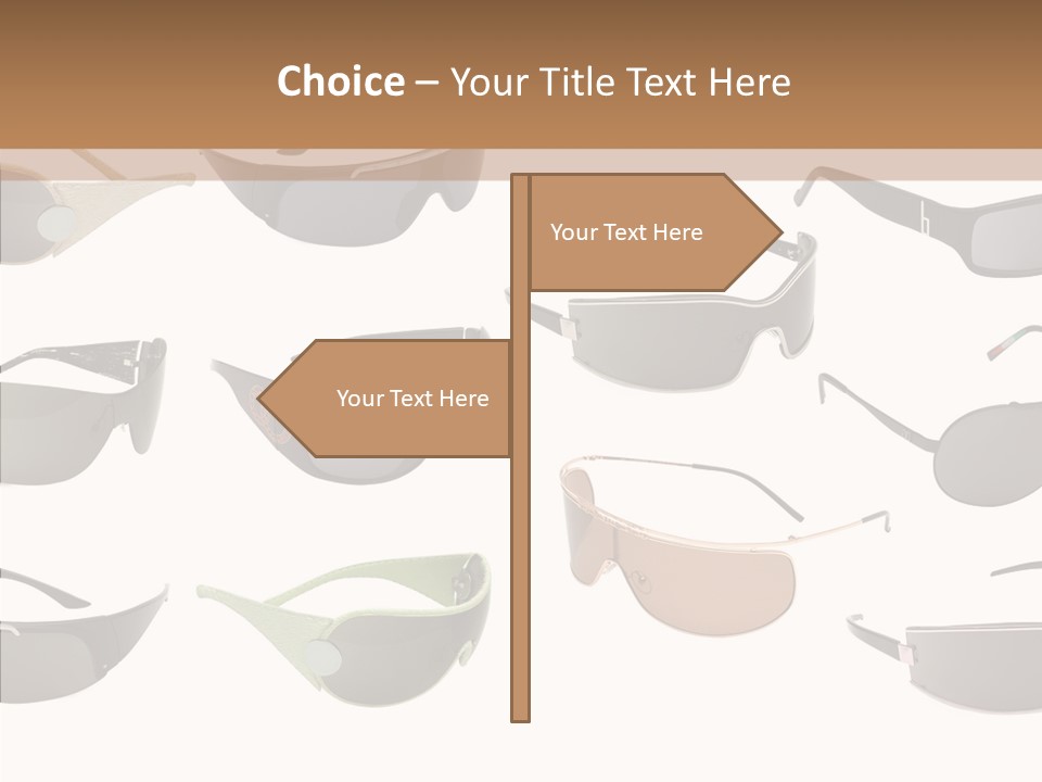 Optics Eye Glasses Pince Nez PowerPoint Template