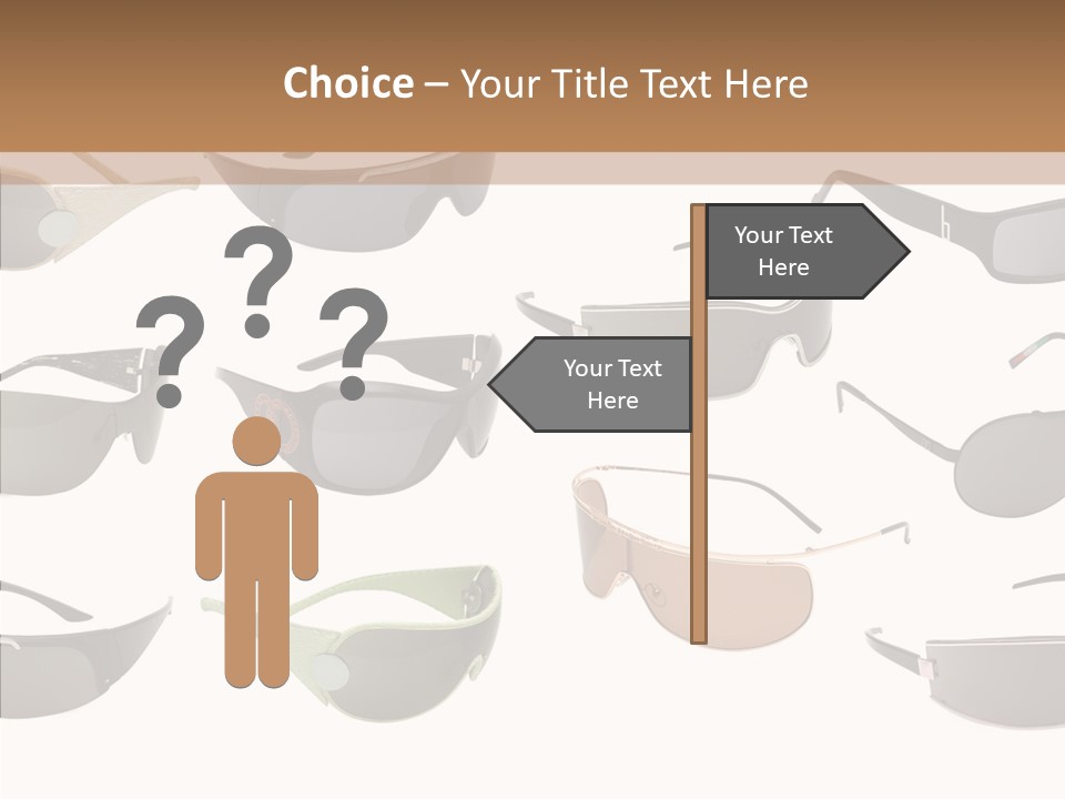 Optics Eye Glasses Pince Nez PowerPoint Template