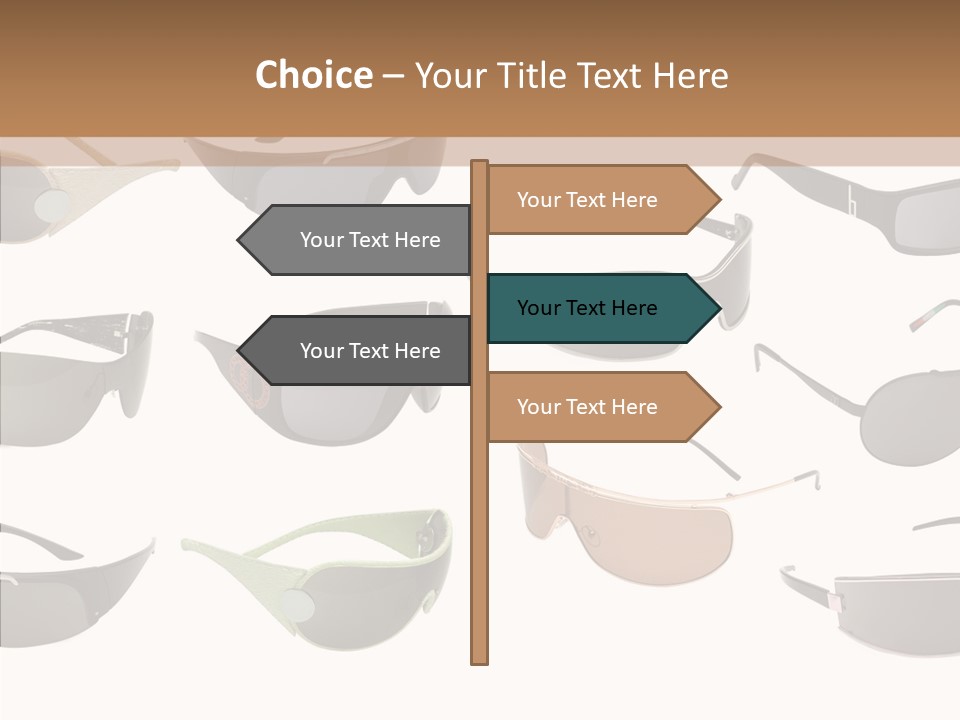 Optics Eye Glasses Pince Nez PowerPoint Template