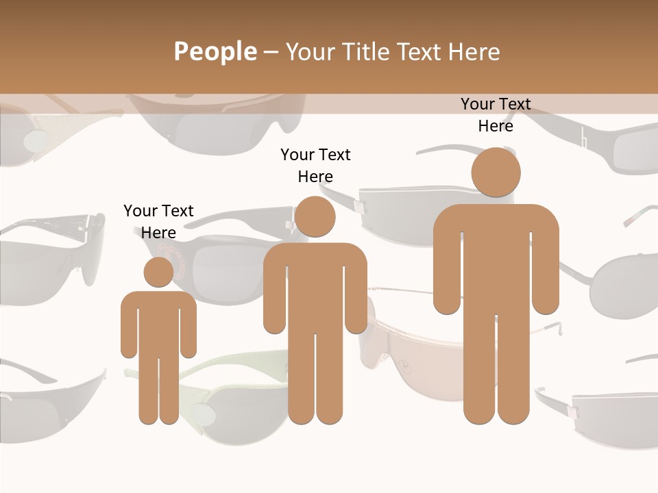 Optics Eye Glasses Pince Nez PowerPoint Template