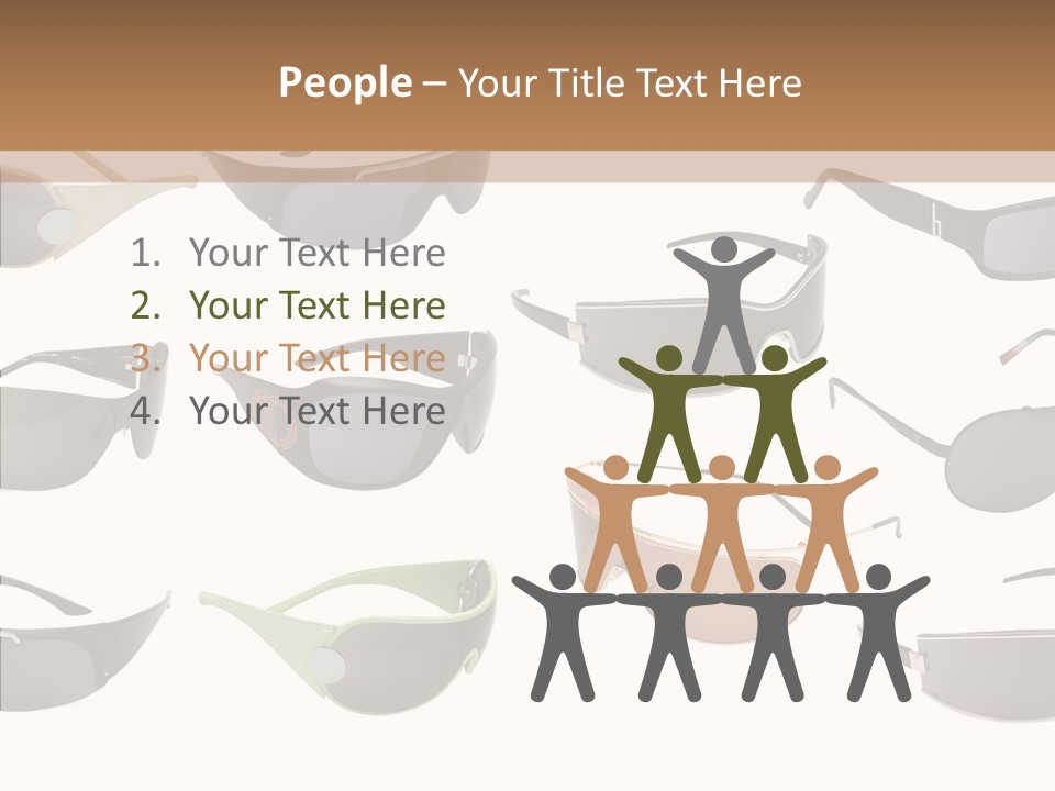 Optics Eye Glasses Pince Nez PowerPoint Template