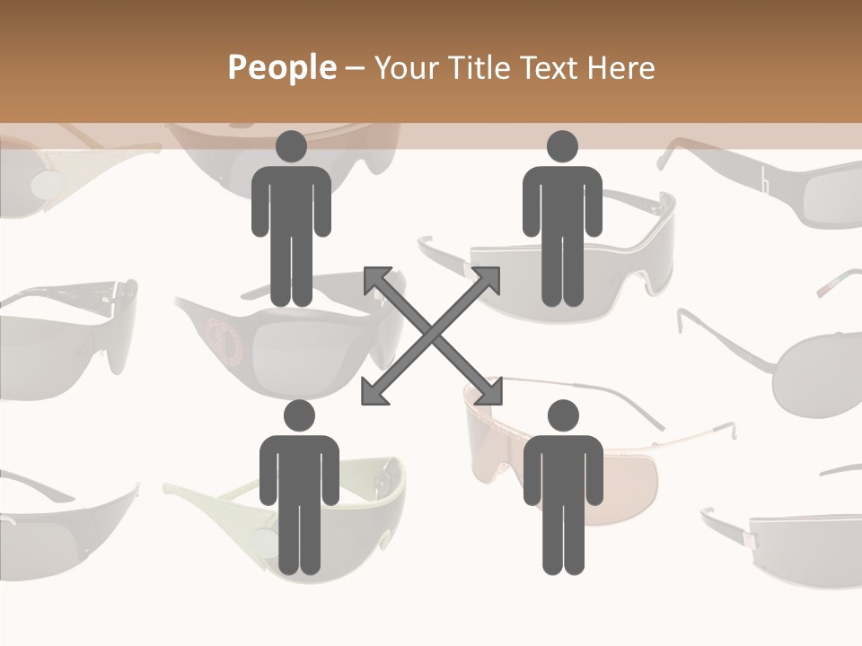 Optics Eye Glasses Pince Nez PowerPoint Template