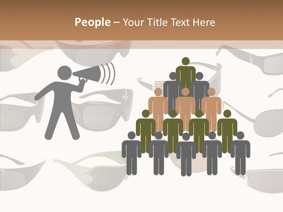 Optics Eye Glasses Pince Nez PowerPoint Template