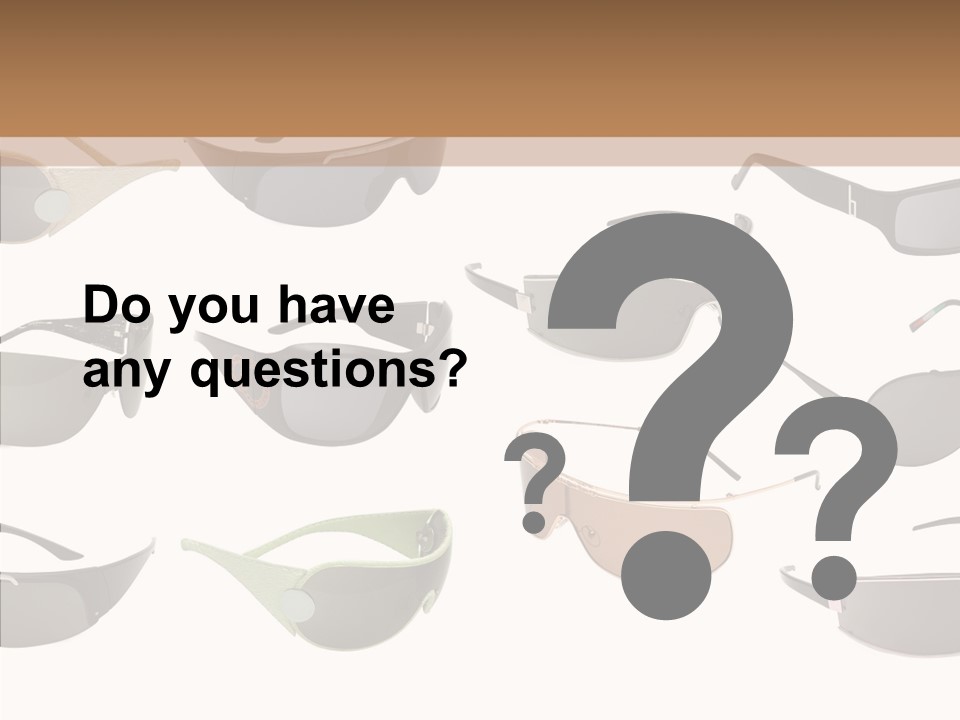 Optics Eye Glasses Pince Nez PowerPoint Template