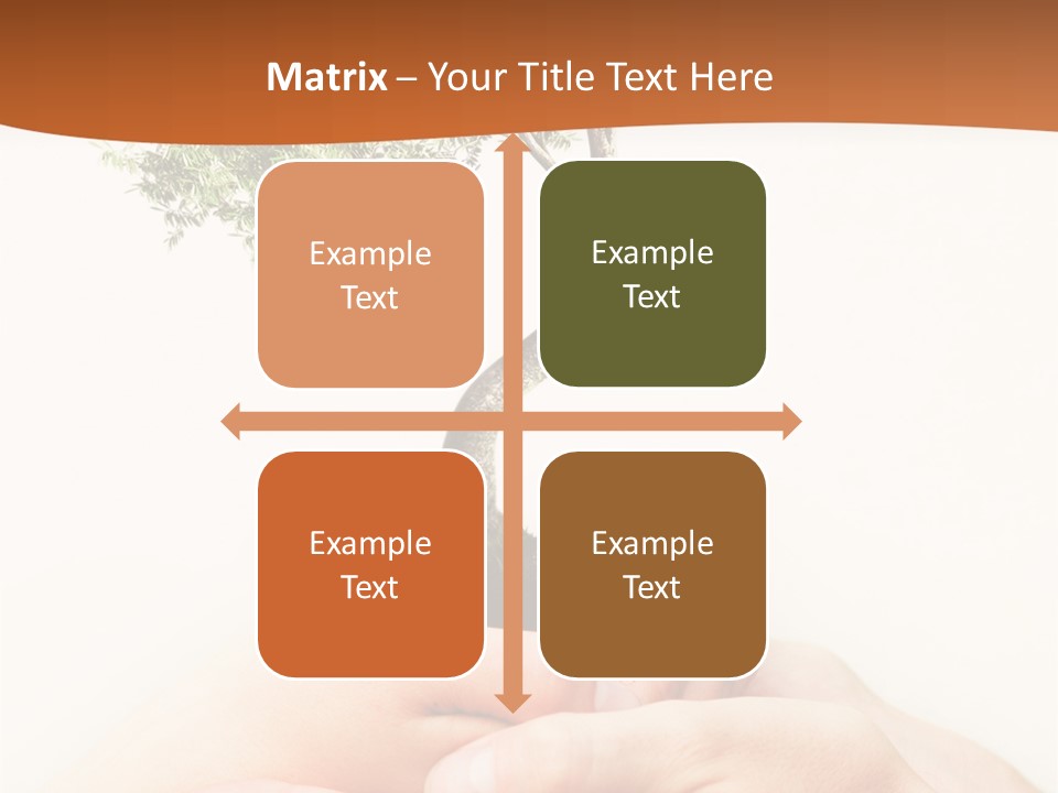 Commitment Branches Female PowerPoint Template