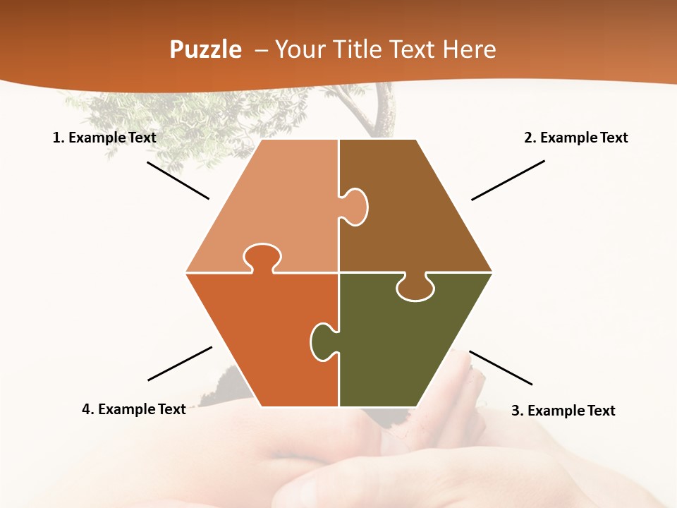 Commitment Branches Female PowerPoint Template