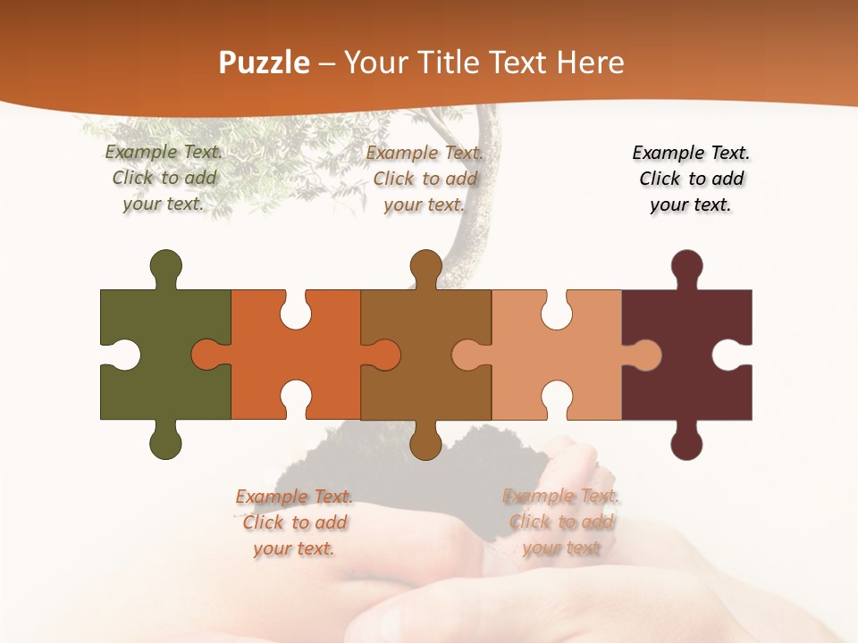 Commitment Branches Female PowerPoint Template