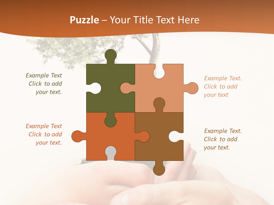 Commitment Branches Female PowerPoint Template