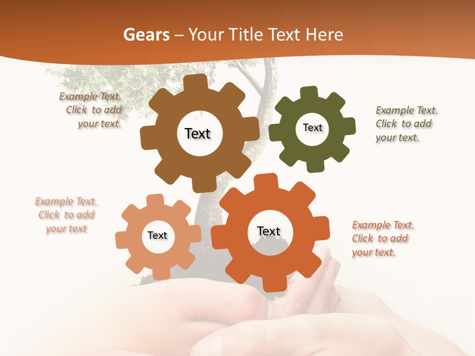 Commitment Branches Female PowerPoint Template