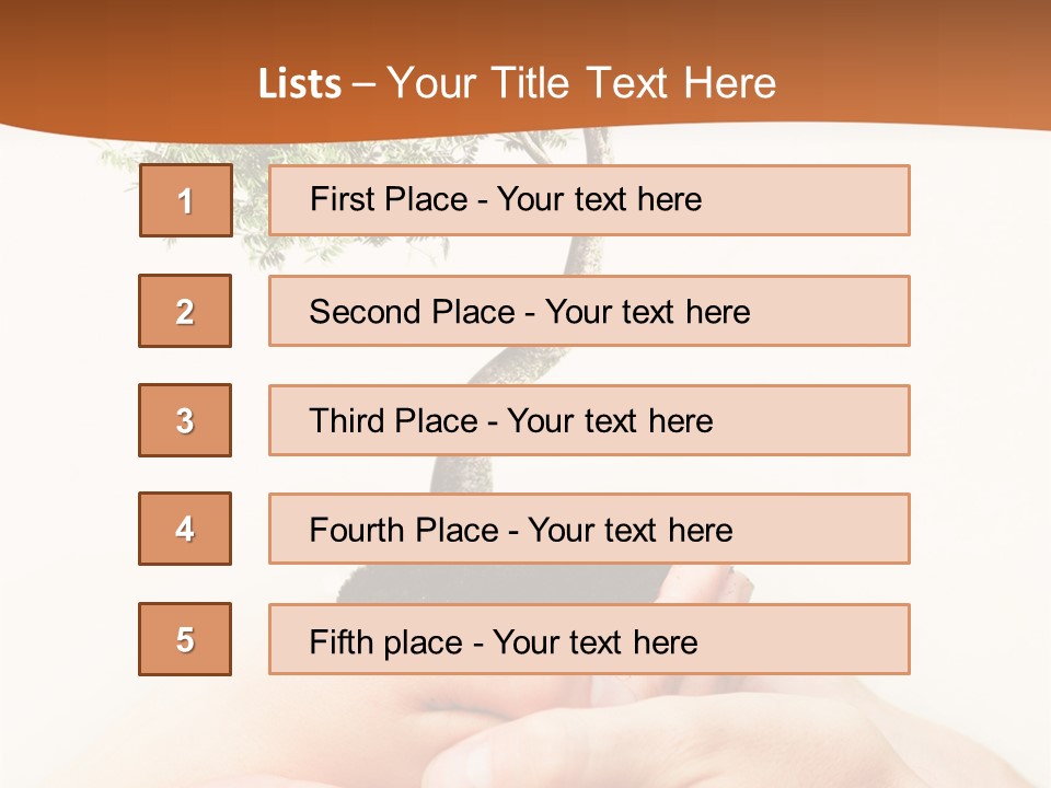 Commitment Branches Female PowerPoint Template