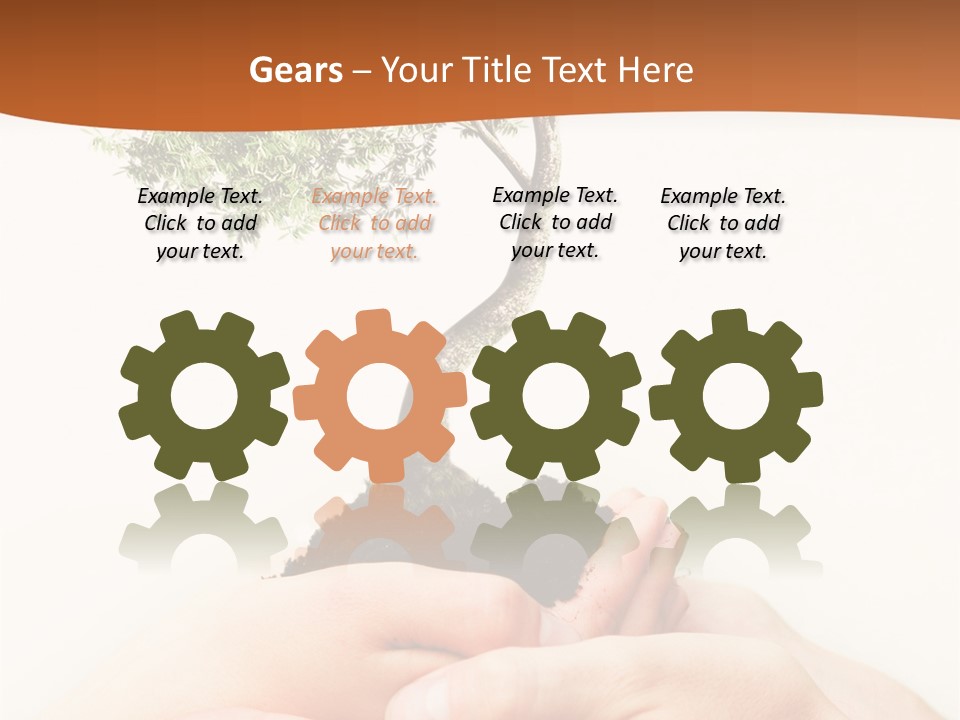 Commitment Branches Female PowerPoint Template